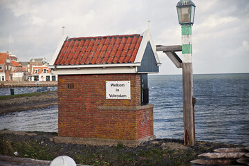 Streets of Volendam, a small village from Netherlands