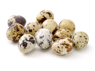 Obraz premium quail eggs isolated on white
