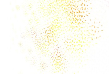 Light Red, Yellow vector background with bubbles.