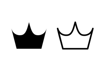 Crown icon set. crown vector icon