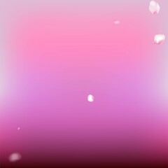 Cherry Sakura Blossom Confetti. Windy Leaves Confetti Banner.