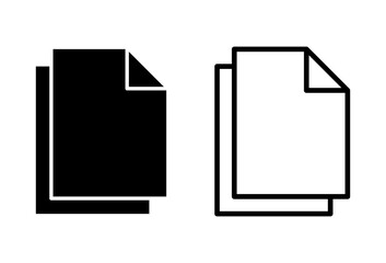 Document icon set. Paper icon. File Icon