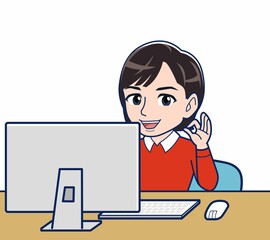 パソコンと主婦