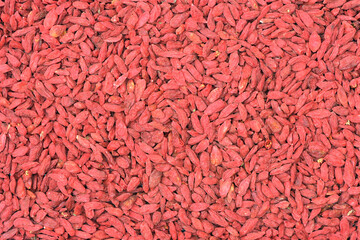 dried wolfberry fruit background