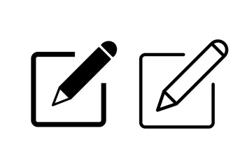 Edit icon set. edit document icon. edit text icon. pencil. sign up