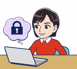 パソコンのセキュリティと女性