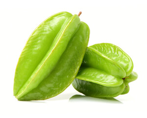 Carambola on a white background