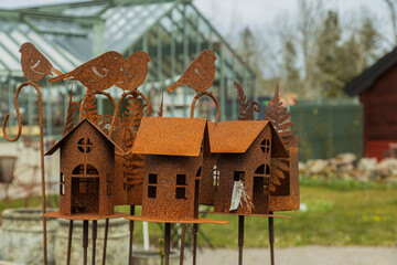 cute metal birdhouses