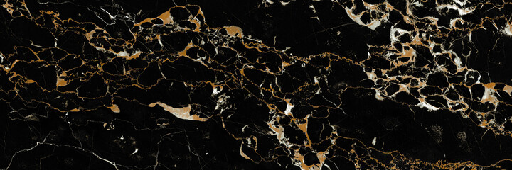 ItalianProtoro Black and Gold Marble, black marble with golden veins, Portoro marbel natural...