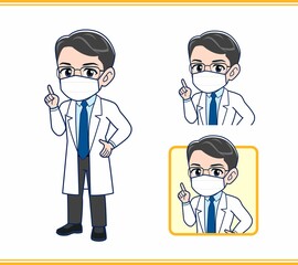 Fototapeta premium マスクをしている医者