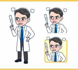 体温計をもっている医者