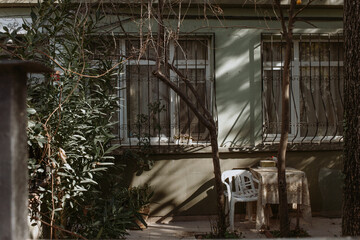 Istanbul, Turkey - 02 February 2021: the view on Istanbul streets in the pandemic time