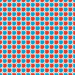 Simple pattern. Circle pattern. Seamless background. Fish scale pattern. Abstract geometric background in a marine theme. © Sudakarn