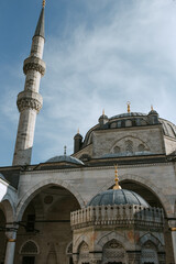 Istanbul, Turkey - 01 February 2021: old istanbul mosque