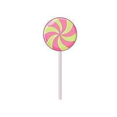 Lollipop. Vector illustration isolated on white background