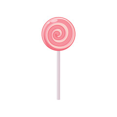Lollipop. Vector illustration isolated on white background