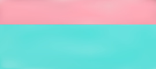 Obraz premium Soft pink and light blue pastel paper color background. Horizontal overlap mint backdrop. Vector illustration