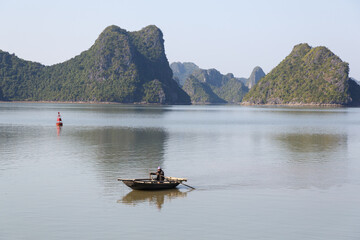 islands in Halong bay, north vietnam, summer