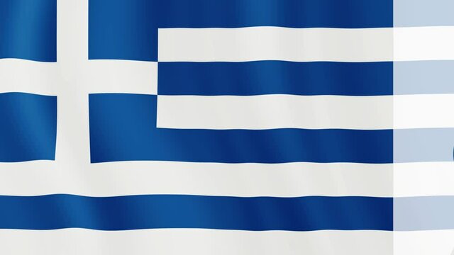 Greece to launch COVID-19 vaccination campaign. Coronavirus vaccine vial and flag of Greece. Fighting the epidemic. Research and creation of a vaccine.