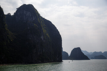 islands in Halong bay, north vietnam, summer