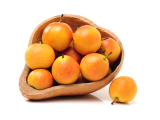 nanguo pear on white background