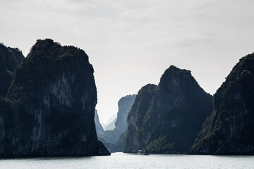 islands in Halong bay, north vietnam, summer