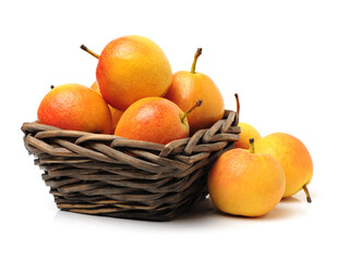 nanguo pear on white background