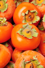 persimmon on a white background