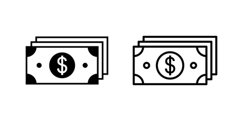 Money icon set. Money vector icon.