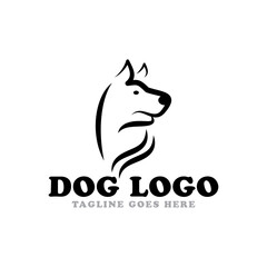 Dog logo icon vector template.