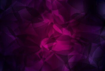 Obraz premium Dark Pink vector polygon abstract backdrop.