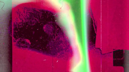 Film burn animation with noise, scratches and colorful dynamic frames