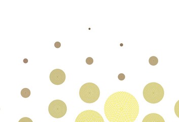 Light Yellow vector pattern with spheres.