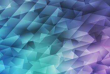 Light Pink, Blue vector background in polygonal style.