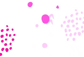 Dark Pink, Yellow vector pattern with random forms.