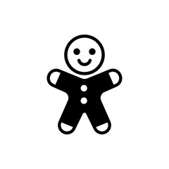  Gingerbread Vector Icon style illustration. EPS 10 File