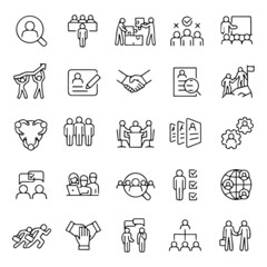 set of hand drawn icons