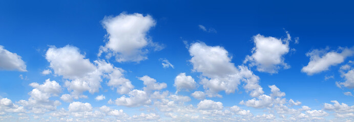 Panorama - Blue sky and white clouds