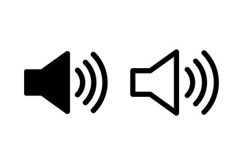 Speaker icon set. volume icon vector. loudspeaker icon vector. sound symbol