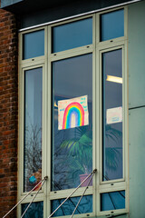 2020, 2021 Covid-19 pandemic thankyou NHS rainbow