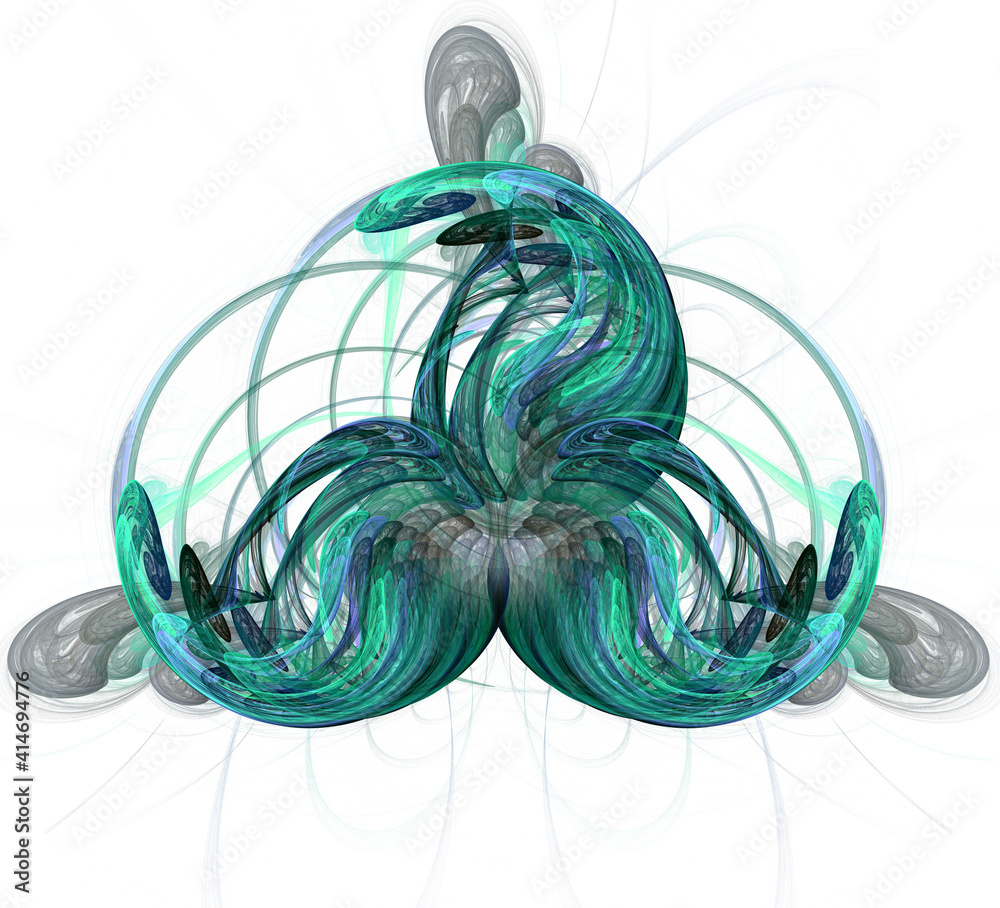 Poster an abstract computer generated modern fractal design. abstract fractal color texture. digital art. a