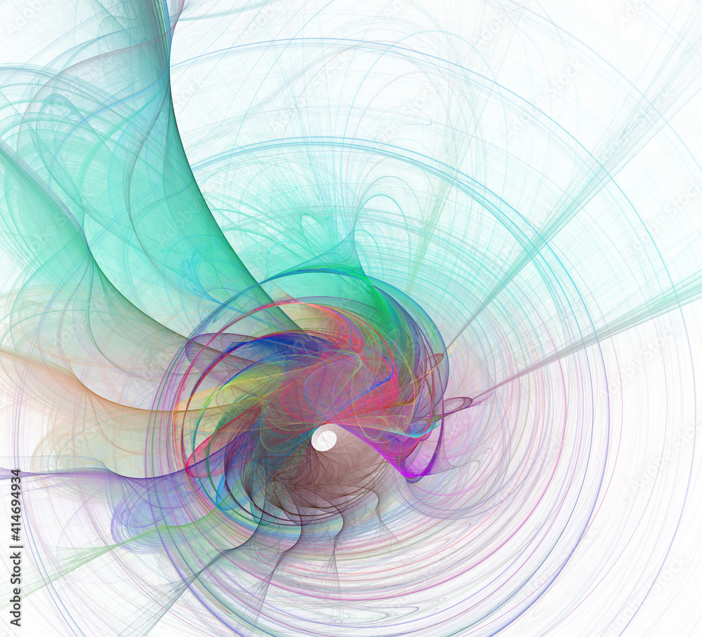 Poster an abstract computer generated modern fractal design. abstract fractal color texture. digital art. a