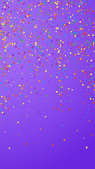 Festive beauteous confetti. Celebration stars. Col