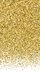 Gold glitter luxury sparkling confetti. Scattered