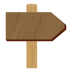 矢印の木製立て看板