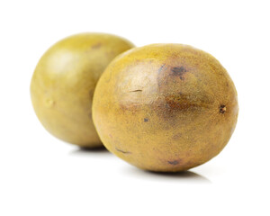 Luo Han Guo/ Fructus Momordicae/ Momordica grosvenori/ Siraitia Grosvenori on white background