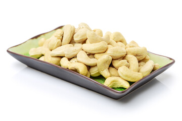 Cashew on white background 