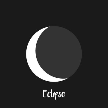 moon logo vector, moon eclipse vector logo