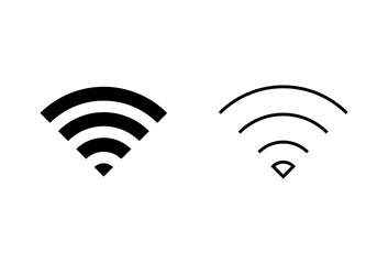 Wifi icon set. signal vector icon. Wireless  icon vector
