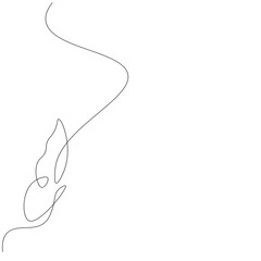 Butterfly fly spring, background, vector illustration